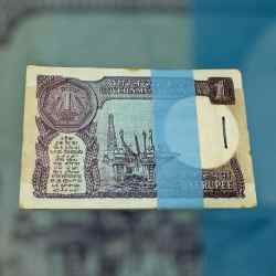 Alternative view of Re 1 INDIA BANKNOTE SERIAL BUNDLE Signed by BIMAL JALAN Inset B Year 1990 UNIQUE AND RARE