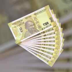 Alternative view of RS 20 INDIA BANK NOTE SEMI FANCY 10 NOTE SAME NUMBER SETS 016016 UNIQUE AND RARE