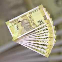 Alternative view of RS 20 INDIA BANK NOTE SEMI FANCY 10 NOTE SAME NUMBER SETS 036036 UNIQUE AND RARE