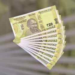 RS 20 INDIA BANK NOTE SEMI FANCY 10 NOTE SAME NUMBER SETS 062062 UNIQUE AND RARE