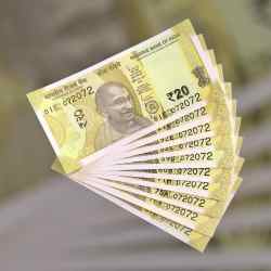 Alternative view of RS 20 INDIA BANK NOTE SEMI FANCY 10 NOTE SAME NUMBER SETS 072072 UNIQUE AND RARE