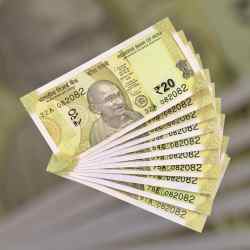 RS 20 INDIA BANK NOTE SEMI FANCY 10 NOTE SAME NUMBER SETS 082082 UNIQUE AND RARE