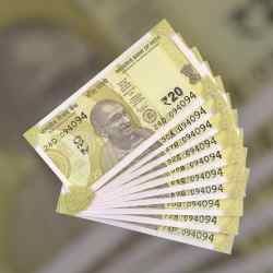 RS 20 INDIA BANK NOTE SEMI FANCY 10 NOTE SAME NUMBER SETS 094094 UNIQUE AND RARE