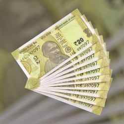 RS 20 INDIA BANK NOTE SEMI FANCY 10 NOTE SAME NUMBER SETS 097097 UNIQUE AND RARE