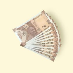 RS 10/- INDIA BANK NOTE 10 NOTE SAME NUMBER SET 135135 GEM UNC