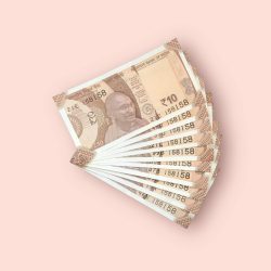 RS 10/- INDIA BANK NOTE SEMI FANCY 10 NOTE SAME NUMBER SET 158158 UNIQUE AND RARE