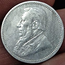 South Africa (pre-Union) 6 Pence 1896 Zuid Afrikaansche Republiek coin # M-116