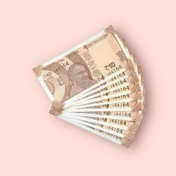 RS 10/- INDIA BANK NOTE SEMI FANCY 10 NOTE SAME NUMBER SET 164164 UNIQUE AND RARE