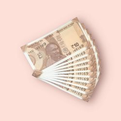 RS 10/- INDIA BANK NOTE SEMI FANCY 10 NOTE SAME NUMBER SET 169169 UNIQUE AND RARE