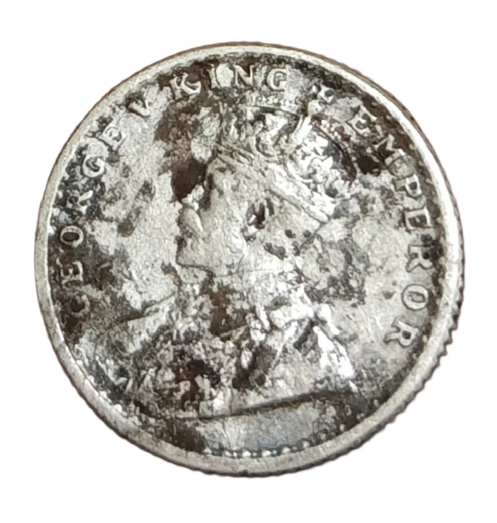 British India Silver 1/4 Rupee Year 1936 King GEORGE-V in Collectable Grade. - Image 2