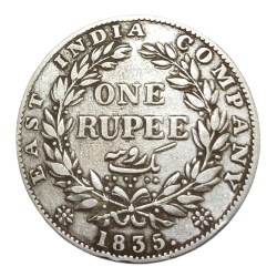 British India Silver Rupee "EAST INDIA COMPANY" Year 1835 King WILLIAM-IV **RARE** Collectable Grade.