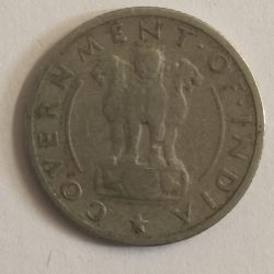Alternative view of ¼ Anna 1951 Government of India Rare Coin Grow more food