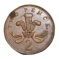 UNITED KINGDOM 2 PENCE Year 1999 Queen ELIZABETH-II High Collectable Grade.