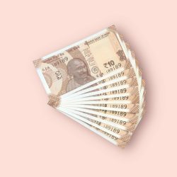 RS 10/- INDIA BANK NOTE SEMI FANCY 10 NOTE SAME NUMBER SET 189189 UNIQUE AND RARE