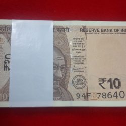 RARE 10 RUPEE PACKET STARING 786 GEM UNC CONDITION SERIAL NO. 786401