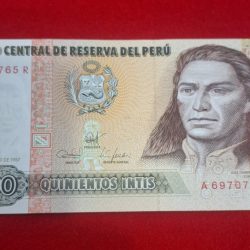 PERU COUNTRY 500 INTIS NOTE GEM UNC CONDITION