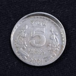 5 RUPEE COIN OFF CENTER ERROR