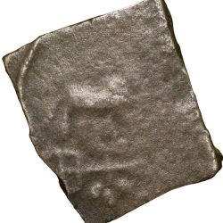 Copper Coin of Pre-Satavahana (2nd Cen. BC) from Marathwada Region Bull above Tree Railing/Tree