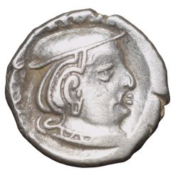 Silver Drachma of Rudrasena II(AD255-77) of Western Kshatrapas Portrait Issue Beautiful Grade