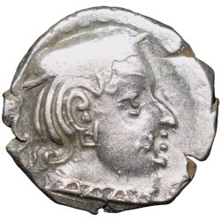 Silver Drachma of Rudrasena II(AD255-77) of Western Kshatrapas Portrait Issue Beautiful Grade