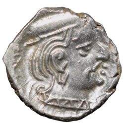 Silver Drachma Coin of Visvasimha (AD 275-82) of Western Kshatrapas Beautiful Grade
