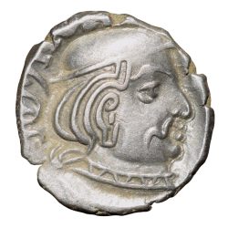 Silver Drachma of Rudrasena II(AD255-77) of Western Kshatrapas Beautiful Grade