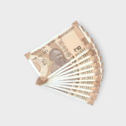 RS 10/- INDIA BANK NOTE SEMI FANCY 10 NOTE SAME NUMBER SET 331331 UNIQUE AND RARE