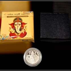 Alternative view of 40Gm Ganesh Chaturthi Pure Silver Limited Issue 2019 Strike Issued By India Government Mint Mumbai