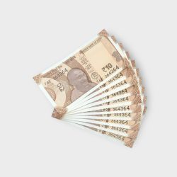 RS 10/- INDIA BANK NOTE SEMI FANCY 10 NOTE SAME NUMBER SET 364364 UNIQUE AND RARE