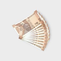 RS 10/- INDIA BANK NOTE SEMI FANCY 10 NOTE SAME NUMBER SET 366366 UNIQUE AND RARE