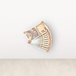 RS 10/- INDIA BANK NOTE SEMI FANCY 10 NOTE SAME NUMBER SET 382382 UNIQUE AND RARE