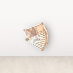 RS 10/- INDIA BANK NOTE SEMI FANCY 10 NOTE SAME NUMBER SET 392392 UNIQUE AND RARE