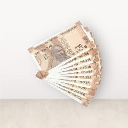 RS 10/- INDIA BANK NOTE SEMI FANCY 10 NOTE SAME NUMBER SET 396396 UNIQUE AND RARE