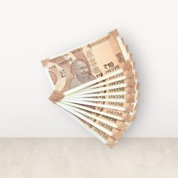 RS 10/- INDIA BANK NOTE SEMI FANCY 10 NOTE SAME NUMBER SET 398398 UNIQUE AND RARE