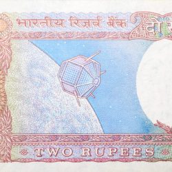 Alternative view of 2 Rupees of Republic India (AD 1985-1990) R. N. Malhotra Signature