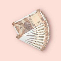 Rs 10 India Banknote Double Repeater Semi Solid Set 454454 Gem Unc Unique and Rare