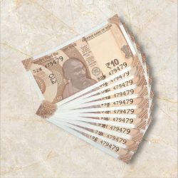 R 10 India Banknote Semi Fancy 10 Note Set Number 479479 Gem Unc Unique and Rare