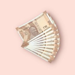 RS 10/- INDIA BANK NOTE SEMI FANCY 10 NOTE SAME NUMBER SET 494494 UNIQUE AND RARE