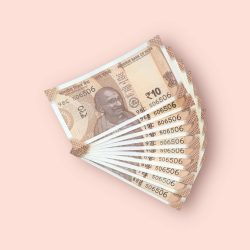 RS 10/- INDIA BANK NOTE SEMI FANCY 10 NOTE SAME NUMBER SET 506506 UNIQUE AND RARE