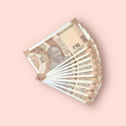 RS 10/- INDIA BANK NOTE SEMI FANCY 10 NOTE SAME NUMBER SET 507507 UNIQUE AND RARE