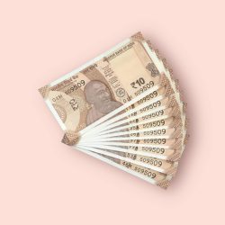 RS 10/- INDIA BANK NOTE SEMI FANCY 10 NOTE SAME NUMBER SET 509509 UNIQUE AND RARE