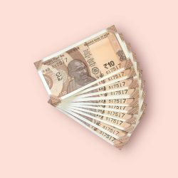 RS 10/- INDIA BANK NOTE SEMI FANCY 10 NOTE SAME NUMBER SET 517517 UNIQUE AND RARE