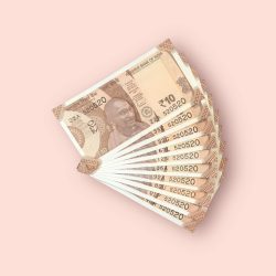 RS 10/- INDIA BANK NOTE SEMI FANCY 10 NOTE SAME NUMBER SET 520520 UNIQUE AND RARE