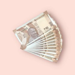 RS 10/- INDIA BANK NOTE SEMI FANCY 10 NOTE SAME NUMBER SET 535535 UNIQUE AND RARE