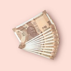 RS 10/- INDIA BANK NOTE SEMI FANCY 10 NOTE SAME NUMBER SET 544544 UNIQUE AND RARE