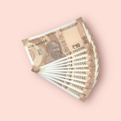 RS 10/- INDIA BANK NOTE SEMI FANCY 10 NOTE SAME NUMBER SET 546546 UNIQUE AND RARE