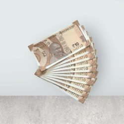 RS 10/- INDIA BANK NOTE SEMI FANCY 10 NOTE SAME NUMBER SET 710710 UNIQUE AND RARE