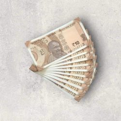 RS 10/- INDIA BANK NOTE SEMI FANCY 10 NOTE SAME NUMBER SET 713713 UNIQUE AND RARE