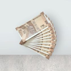 RS 10/- INDIA BANK NOTE SEMI FANCY 10 NOTE SAME NUMBER SET 715715 UNIQUE AND RARE