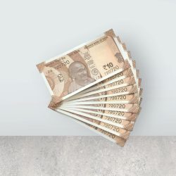 RS 10/- INDIA BANK NOTE SEMI FANCY 10 NOTE SAME NUMBER SET 720720 UNIQUE AND RARE